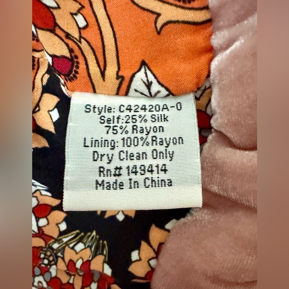 Johnny Was Quilted Warm Bohemian Dusty Pink Jacket, silk blend, Size XS – NWOT - Picture 11 of 16